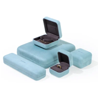 romi-custom-robins-egg-blue-microfiber-suede-jewelry-box-collection-with-charcoal-grey-interior